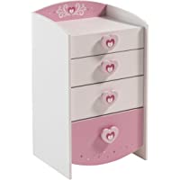 Anastasia cajones- Tablero DM- Rosa- 53 x 43-9 x 91.2 cm
